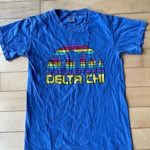 Comfort Colors Blue Delta Chi Graphic Tee